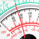 pointer voltmeter close up
